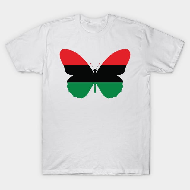 Black Liberation Butterfly T-Shirt by Wickedcartoons